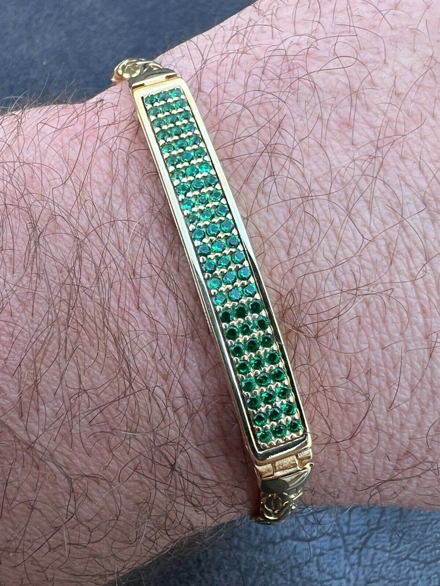 Buy REBUY Green Tiger Eye Bracelet Natural Crystal Healing Gemstone Bracelet  for Men & Women, Color Green, Bead Size 8 mm, Lab Certificate at Amazon.in